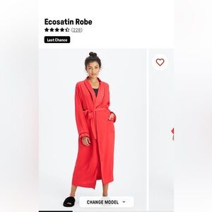 NWT eco satin robe Fabletics size xs